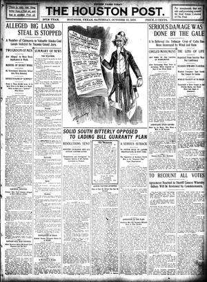 The Houston Post. (Houston, Tex.), Vol. 26, Ed. 1 Saturday, October 15, 1910