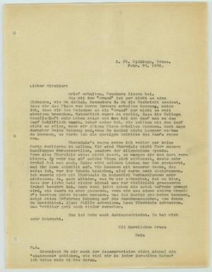 [Letter from R. Osthoff to H. Studtmann, February 23, 1928]