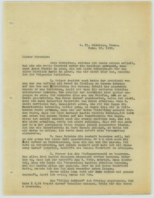 [Letter from R. Osthoff to H. Studtmann, February 10, 1930]
