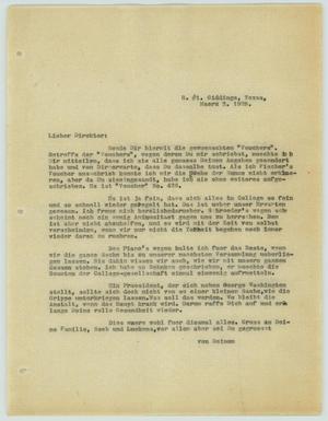 [Letter from R. Osthoff to H. Studtmann, March 2, 1928]