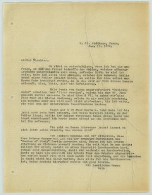 [Letter from R. Osthoff to H. Studtmann, January 19, 1928]