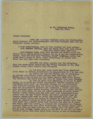 [Letter from R. Osthoff to H. Studtmann, June 10, 1929]