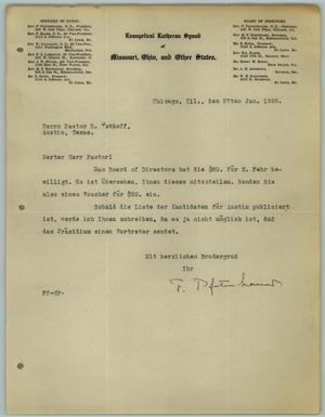Primary view of object titled '[Letter from F. Pfotenhauer to R. Osthoff, September 24, 1927]'.