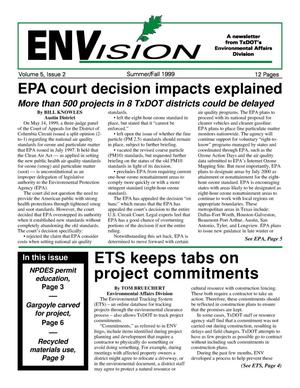Primary view of object titled 'ENVision, Volume 5, Issue 2, Summer/Fall 1999'.