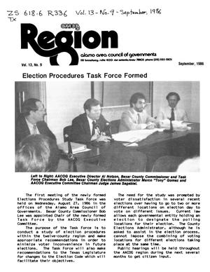 AACOG Region, Volume 13, Number 9, September 1986
