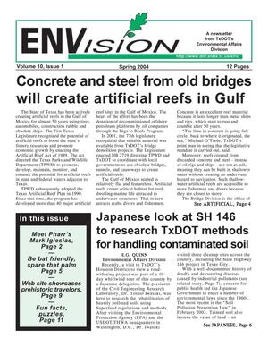 Primary view of object titled 'ENVision, Volume 10, Issue 1, Spring 2004'.