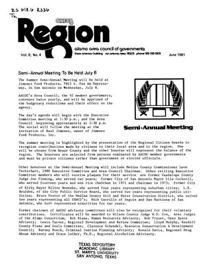 AACOG Region, Volume 8, Number 4, June 1981