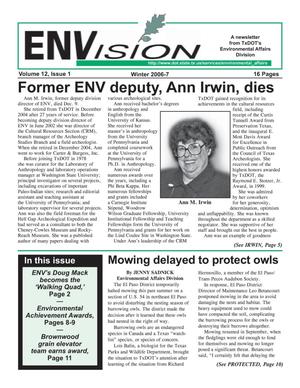 ENVision, Volume 12, Issue 1, Winter 2006-7