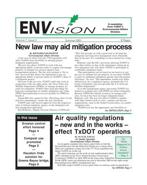ENVision, Volume 7, Issue 2, Summer 2001