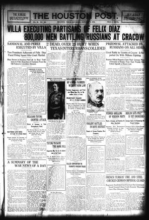 The Houston Post. (Houston, Tex.), Vol. 29, No. 183, Ed. 1 Saturday, October 3, 1914