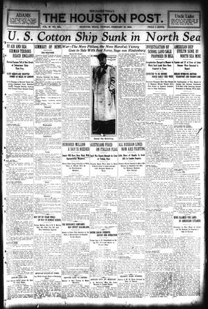 The Houston Post. (Houston, Tex.), Vol. 29, No. 325, Ed. 1 Monday, February 22, 1915
