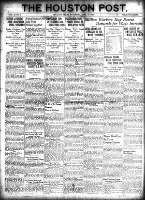 The Houston Post. (Houston, Tex.), Vol. 36, No. 7, Ed. 1 Saturday, April 10, 1920