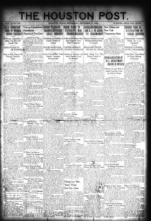 The Houston Post. (Houston, Tex.), Vol. 36, No. 256, Ed. 1 Wednesday, December 15, 1920