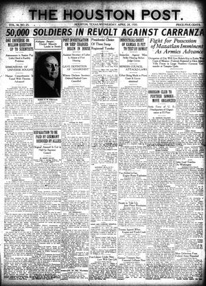 The Houston Post. (Houston, Tex.), Vol. 36, No. 25, Ed. 1 Wednesday, April 28, 1920
