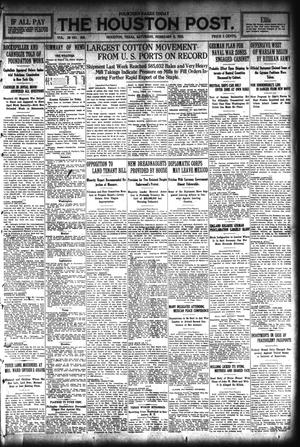The Houston Post. (Houston, Tex.), Vol. 29, No. 309, Ed. 1 Saturday, February 6, 1915