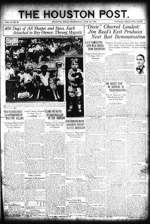 The Houston Post. (Houston, Tex.), Vol. 36, No. 88, Ed. 1 Wednesday, June 30, 1920