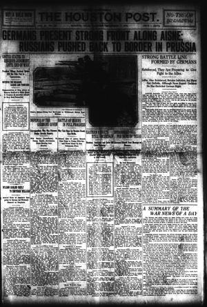 Primary view of object titled 'The Houston Post. (Houston, Tex.), Vol. 29, No. 167, Ed. 1 Thursday, September 17, 1914'.