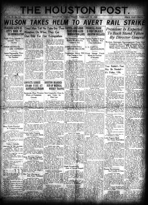 The Houston Post. (Houston, Tex.), Vol. 35, No. 315, Ed. 1 Friday, February 13, 1920