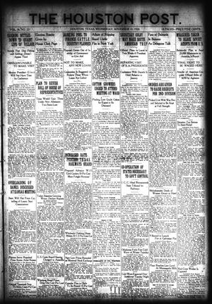 The Houston Post. (Houston, Tex.), Vol. 36, No. 221, Ed. 1 Wednesday, November 10, 1920