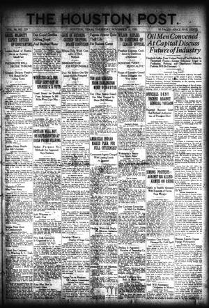 The Houston Post. (Houston, Tex.), Vol. 36, No. 229, Ed. 1 Thursday, November 18, 1920