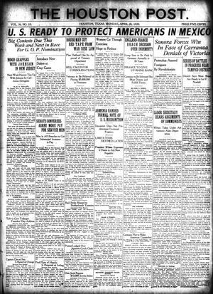 The Houston Post. (Houston, Tex.), Vol. 36, No. 23, Ed. 1 Monday, April 26, 1920