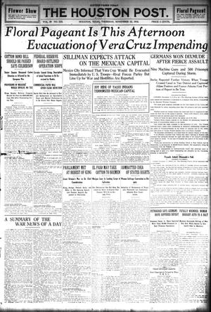 The Houston Post. (Houston, Tex.), Vol. 29, No. 223, Ed. 1 Thursday, November 12, 1914