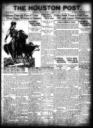 The Houston Post. (Houston, Tex.), Vol. 35, No. 347, Ed. 1 Tuesday, March 16, 1920