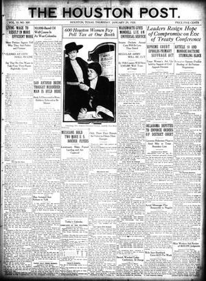 The Houston Post. (Houston, Tex.), Vol. 35, No. 300, Ed. 1 Thursday, January 29, 1920