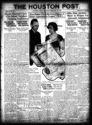 The Houston Post. (Houston, Tex.), Vol. 35, No. 319, Ed. 1 Tuesday, February 17, 1920