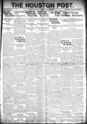 The Houston Post. (Houston, Tex.), Vol. 36, No. 103, Ed. 1 Thursday, July 15, 1920