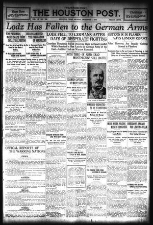 The Houston Post. (Houston, Tex.), Vol. 29, No. 248, Ed. 1 Monday, December 7, 1914
