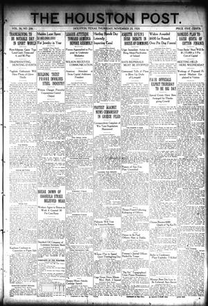 The Houston Post. (Houston, Tex.), Vol. 36, No. 236, Ed. 1 Thursday, November 25, 1920