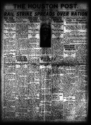 Primary view of object titled 'The Houston Post. (Houston, Tex.), Vol. 36, No. 6, Ed. 1 Friday, April 9, 1920'.