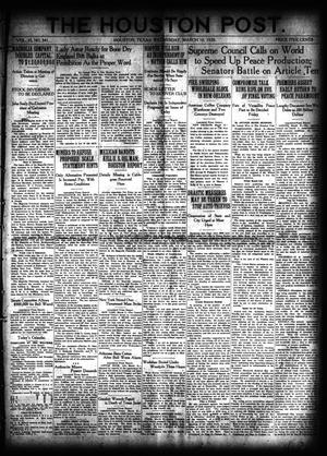 The Houston Post. (Houston, Tex.), Vol. 35, No. 340, Ed. 1 Wednesday, March 10, 1920