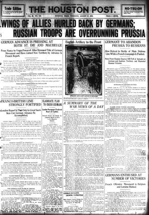 The Houston Post. (Houston, Tex.), Vol. 29, No. 146, Ed. 1 Thursday, August 27, 1914