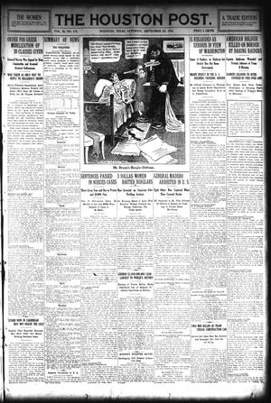 The Houston Post. (Houston, Tex.), Vol. 30, No. 175, Ed. 1 Saturday, September 25, 1915