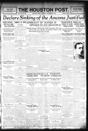 The Houston Post. (Houston, Tex.), Vol. 30, No. 257, Ed. 1 Thursday, December 16, 1915