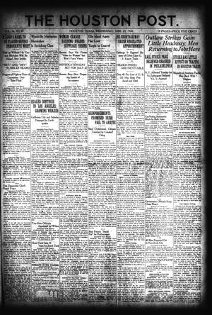 The Houston Post. (Houston, Tex.), Vol. 36, No. 81, Ed. 1 Wednesday, June 23, 1920