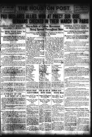 The Houston Post. (Houston, Tex.), Vol. 29, No. 158, Ed. 1 Tuesday, September 8, 1914