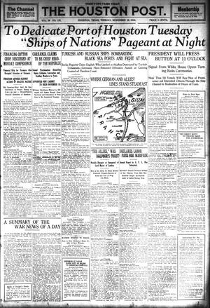 The Houston Post. (Houston, Tex.), Vol. 29, No. 221, Ed. 1 Tuesday, November 10, 1914