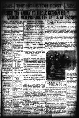 The Houston Post. (Houston, Tex.), Vol. 29, No. 182, Ed. 1 Friday, October 2, 1914