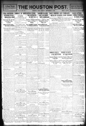 The Houston Post. (Houston, Tex.), Vol. 30, No. 177, Ed. 1 Monday, September 27, 1915