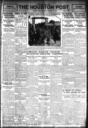 The Houston Post. (Houston, Tex.), Vol. 29, No. 320, Ed. 1 Wednesday, February 17, 1915