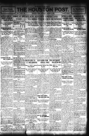 The Houston Post. (Houston, Tex.), Vol. 29, No. 281, Ed. 1 Saturday, January 9, 1915