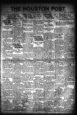 The Houston Post. (Houston, Tex.), Vol. 36, No. 171, Ed. 1 Tuesday, September 21, 1920