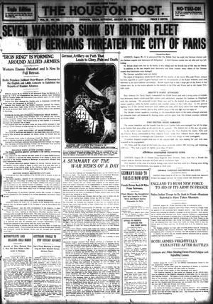 The Houston Post. (Houston, Tex.), Vol. 29, No. 148, Ed. 1 Saturday, August 29, 1914