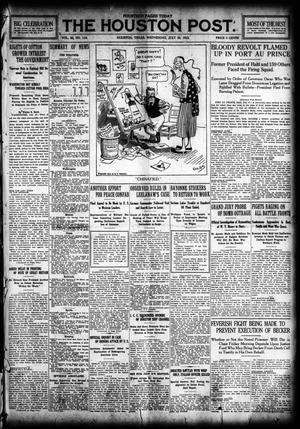 The Houston Post. (Houston, Tex.), Vol. 30, No. 116, Ed. 1 Wednesday, July 28, 1915