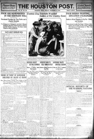 The Houston Post. (Houston, Tex.), Vol. 29, No. 226, Ed. 1 Sunday, November 15, 1914