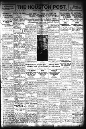 The Houston Post. (Houston, Tex.), Vol. 29, No. 333, Ed. 1 Tuesday, March 2, 1915
