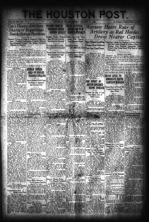 The Houston Post. (Houston, Tex.), Vol. 36, No. 134, Ed. 1 Sunday, August 15, 1920